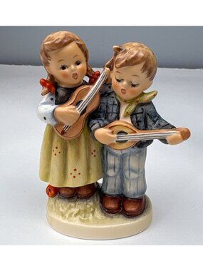 Goebel Hummel Happy Days Figurine 150/0 Children Playing Music Germany Signed